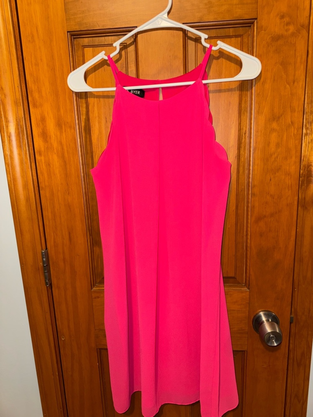 A. Byer Vibrant Hot Pink Sleeveless Mini Dress